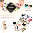 thumbnail image 2 of FORMRS Womens Shoulder Bag with Chain Strap Clutch Purse Cute Tote Handbag, Black Retro Pattern, 2 of 7