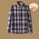 thumbnail image 1 of Blusa y camisa de manga larga con cuello vuelto para hombre, estilo informal, de talla grande, a la moda, con bolsillos de polar, con solapa y botones, de poliéster, 1 of 5