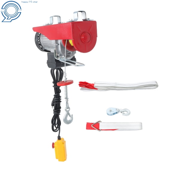 1320lbs Electric Lift Hoist 110V W/ 14ft Remote Control Garage Crane Winch