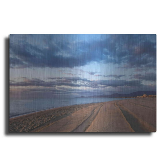 Luxe Metal Art 'Saint Cyprien 79' by Sebastien Lory, Metal Wall Art, 16"x12"