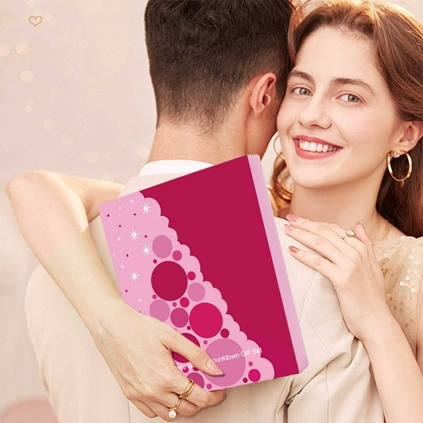 Fiudx Calendario Navideño, Caja de Regalo de Belleza Festiva, Set de Maquillaje Sorpresa con Cuenta Regresiva, Diseño Único de Adviento, Diversión Familiar para Las Fiestas, Perfecto para Adolescente