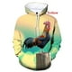 thumbnail image 2 of Sudadera con capucha con estampado 3D de pollo, divertida y divertida, informal, con gráficos, para otoño e invierno, de manga larga, unisex, 2 of 5