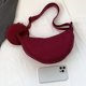 thumbnail image 4 of Monedero de axila para mujer, bolso bandolera de Color sólido, bolso informal de nailon suave para mujeres y niñas, 4 of 5