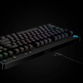 thumbnail image 3 of Logitech G Pro TKL Clavier de Jeu Mécanique Filaire GX Bleu avec Commutateur à Clic et Touches Rétroéclairées LIGHTSYNC RVB, 12 macros F-key Programmables, Noir - 920-009388 (Remis à Neuf), 3 of 9