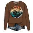 thumbnail image 3 of TINZ Sweat à Capuche Décontracté pour Femmes, Col Rond, Imprimé Animal, Veste Festive pour Adolescentes, 3 of 3