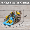 Turtle Family Splash Block Garden Statue, Outdoor Decorative Downspout ...