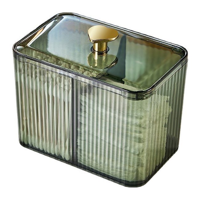 Caja Almacenamiento Ndcxsfigh Cosméticos con soporte para Bolas de Algodón Plástico transparente