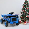 thumbnail image 1 of EastVita 12V Ride on Dump Truck,Construction Vehicle Ride on Toy with Remote Control,Electric Dump Bed & Shovel with Spring Suspension,Music,and LED Lights,Blue, 1 of 7