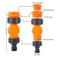 thumbnail image 3 of Garden Quick Connector 180° Rotatable Water Tap Splitter Agriculture Irrigation Quick Water Connector 1/2" 3/4" Pipe Interface ,Easy to Use, 3 of 7