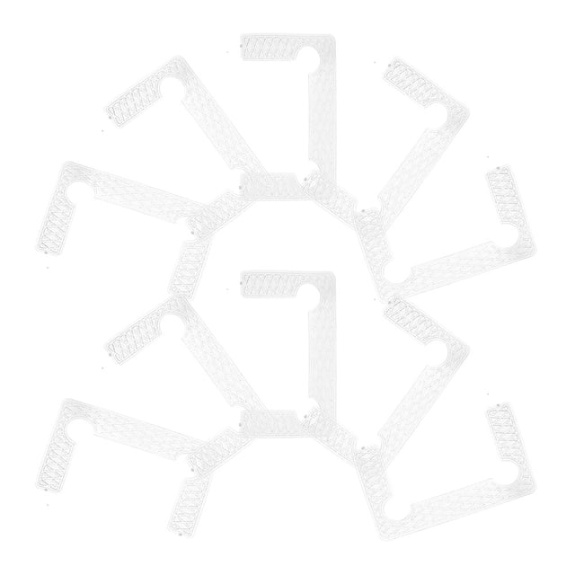 IFANLANDOR 50Ud Espaciadores Protectores Antideslizantes Para Puertas De Vidrio Con Goma Duradera