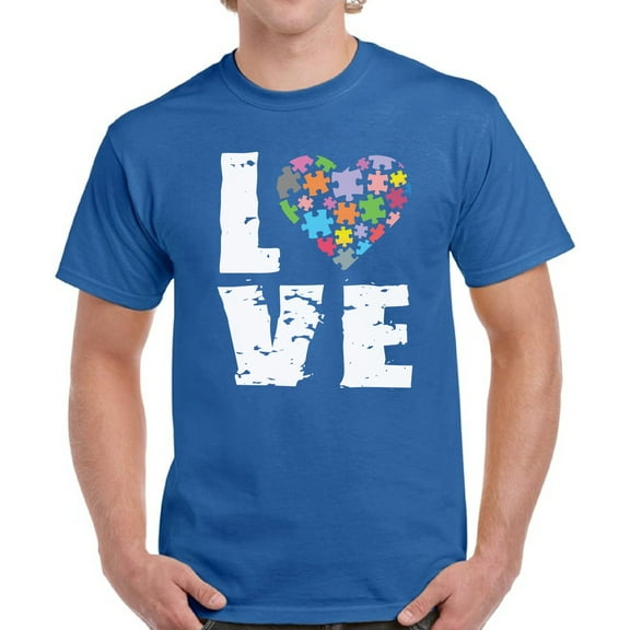 Love Puzzle Autism Shirt for Men S M L XL 2XL 3XL 4XL 5XL Graphic Tee