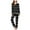 Black, variant on Women Night Wear Womens Pjs Sets Night Wear Women Ladies' Casual Solid Color Casual Top Pants Pajama Set