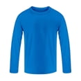 thumbnail image 3 of Lullu Boys Solid Long Sleeve Rash Guard UPF 50+ Beach Pool Swim Shirt Swimwear, Sizes 3-14, 3 of 3