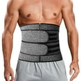 thumbnail image 6 of FITVALEN Men Sauna Suit Sweat Belt Hot Neoprene Body Shaper Waist Trainer Zipper Corset Girdle Workout GYM, 6 of 8