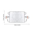 thumbnail image 2 of WEUVEB Cubierta Universal Plateada Para Parabrisas Con Solar Y Protección Contra Heladas, 2 of 6