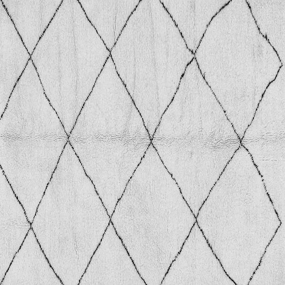 Ahgly Company Indoor Square Solid Gray Modern Area Rugs, 8' Square