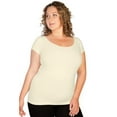 thumbnail image 3 of Skinny Tees "And a Little More" Plus Size Cap Sleeve Tee 174, 3 of 6