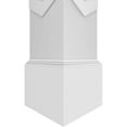 thumbnail image 5 of Ekena Millwork 8"W x 10'H Craftsman Classic Square Non-Tapered Chevron Modern Fretwork Column w/ Mission Capital & Mission Base, 5 of 8