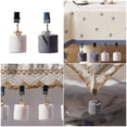 thumbnail image 2 of Misright Type Marble Tablecloth Stone Texture Metal Clips, 2 of 13
