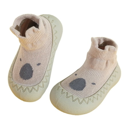

BueatyH 1 Pair Baby Toddler Shoes Flat Bottom Non-slip Lightweight Flexible Toddlers First Walker Shoes Kid Shoes