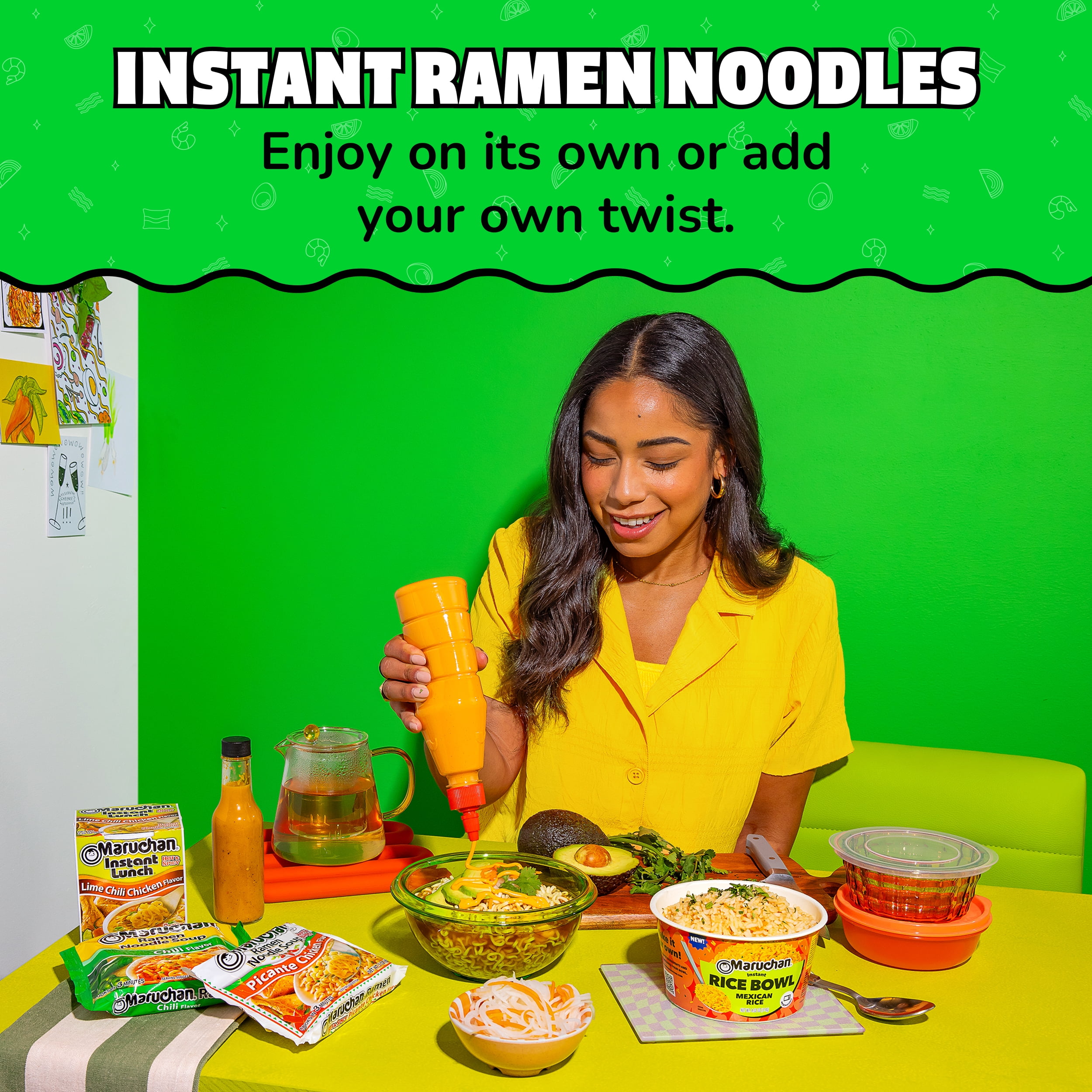 Maruchan Ramen Noodle Soup, Chili Flavor Instant Noodles, 3 oz