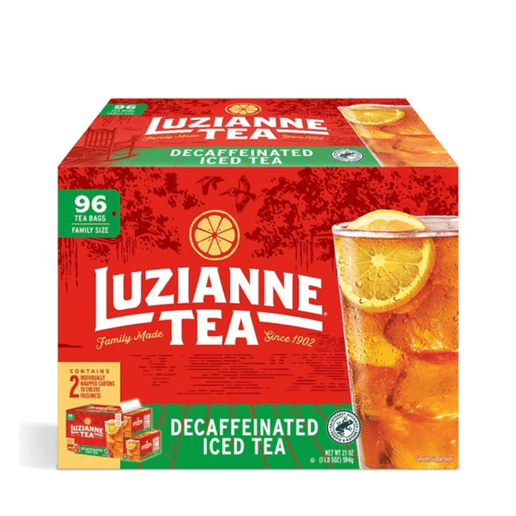 Luzianne Decaffeinated Tea Bags, 96 Count