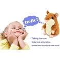 thumbnail image 4 of Talking Hamster Toy 2 Pack Animal Talking Toys Repeats What You Say Mimicry Pet Talking Record for Boys & Girls Plush Interactive Toys, Brown, 4 of 8