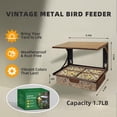 thumbnail image 2 of Comedero para pájaros Ellfoe de metal para ventana con ventosas, 0,77 kg, 2 of 7
