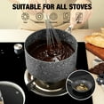 thumbnail image 2 of HLAFRG 3 Quart Grey Saucepan with Lid, Small Non stick Pot with Lid, Induction Pot, Ergonomic Stainless Steel Handle, Oven Safe, Soup Pot, 2 of 5
