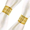 thumbnail image 4 of 50PCS Disposable Napkin Rings, Laser Cut Foil Paper Napkin Rings Self Adhesive Set of 50 for Party Table Settings Decoration, Dinner Parties, Weddings, 4 of 8