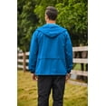 thumbnail image 4 of COOFANDY Mens Rain Jacket Packable Rain Jacket Lightweight Waterproof Raincoat with Hood Outdoor Rain Gear Travel Hiking Cycling, 4 of 13