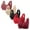 Wine1, variant on fatyb Everyday Bras Pack of 5 for Women Front Closure Button Bras No Underwire Full Coverage Bralettes