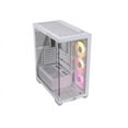 thumbnail image 5 of CORSAIR iCUE LINK 3500X RGB Tempered Glass Mid-Tower PC Case, White – 3x Pre-Installed RX120 RGB Fans – Reverse Connection Motherboard Compatible – Fits up to 10x 120mm Fans, 5 of 16