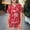 Watermelon Red, variant on DEXIANG Little Baby Girls Boys Pajamas Set Christmas Satin Silk Kids Short Sleeves Sleepwear 2 Piece Button Down Classic Loungewear Shorts Little Girl Set Girls Christmas Pajamas Size 8 Polyester