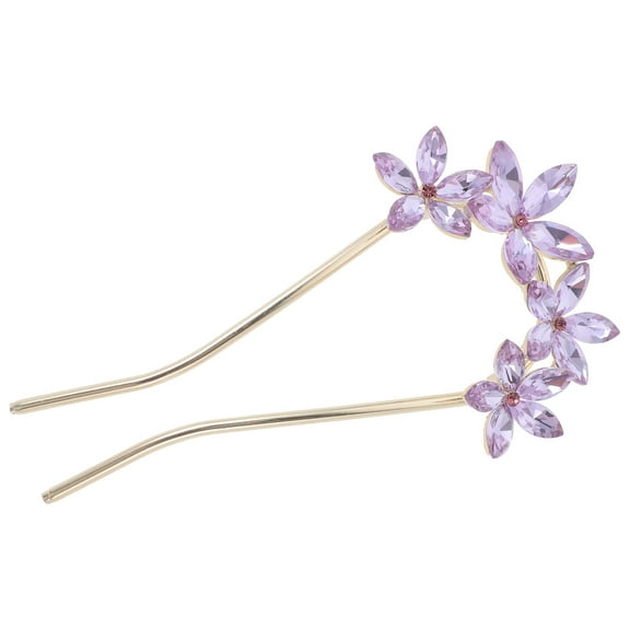 LOLIPPYY Crystal Bobby Pins Hair Sticks for Buns Updos for Teen Girls 1 Set
