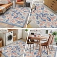 thumbnail image 5 of 3'x5' Area Rugs, Blue Red Ethnic Indoor Outdoor Area Rug for Living Room Bedroom, Vintage Modern Geometric Abstract Art Washable Bathroom Rugs Kitchen Floor Carpet Mats Home Decor Aesthetic, 5 of 8