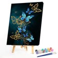 thumbnail image 2 of Cuadros Decorativos Pintado a mano DIY mariposa aceite lienzo pintura por números dibujo Kit ornamento Sywqhk Nuevos Originales, 2 of 9