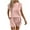 Pink, variant on Ashirexll Two Piece Sets for Women, Vacation Outfits for Women, Fashion Short Sleeve Top and Pocket Shorts Casual 2 Piece Set
