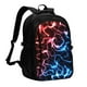 thumbnail image 1 of Balery Red And Blue Lightning Mochila con carga USB para hombre y mujer - Mochila impermeable y antirrobo para laptop con puerto USB para viajes, trabajo, 1 of 7