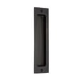 thumbnail image 1 of Emtek 220408FB 2.25 x 8 in. Rustic Modern Rectangular Flush Pull, Flat Black, 1 of 1