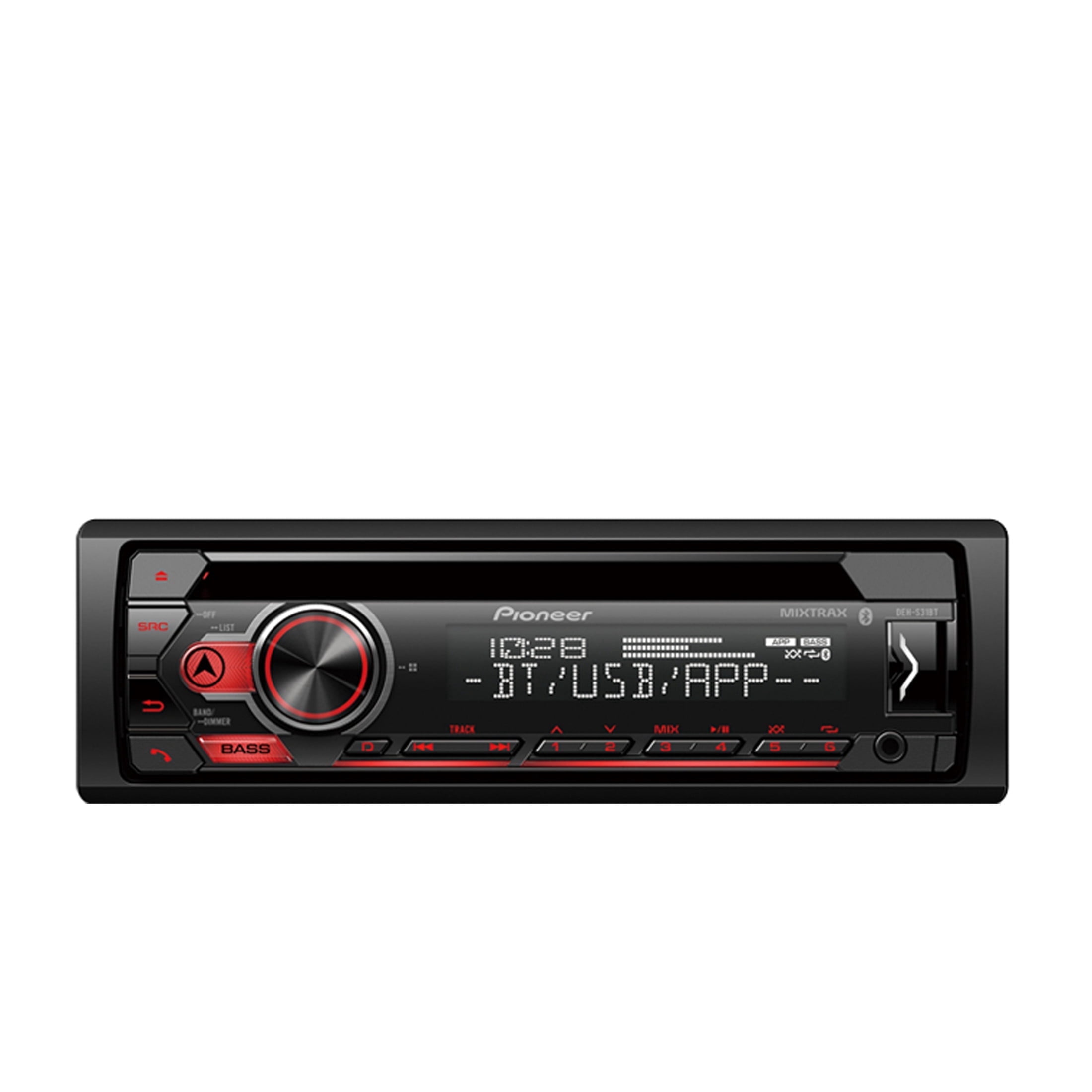 Pioneer DEH-X6810BT Car In-Dash Unit, Single-DIN, AM/FM/CD