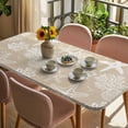 thumbnail image 3 of Rustic Coastal Table Cloths for 4 Foot Rectangle Tables, Sea Nautical Summer Beach Starfish Coral Patio Waterproof Elastic Fitted Tablecloths, Washable Rectangular Table Cover for Camping, 3 of 8