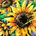 thumbnail image 6 of WYYP Sunflowers Round Tablecloth 100% Polyester Fiber for Picnic Dining Kitchen Farmhouse White, 6 of 8