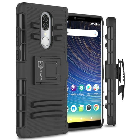 CoverON Coolpad Legacy (2019 6.36 inch Metro T-Mobile) Case, Explorer Series Protective Holster Belt Clip Phone (Best Metro Pcs Phone Camera)