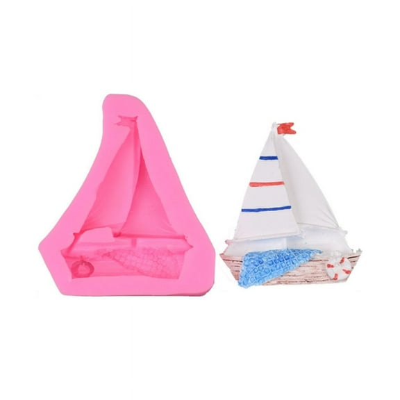 Anchor Sailboat Candle Mold Silicone Mold for Resin Epoxy-Casting Candle Making Lighthouse Mold Craft Home Ornament Mold