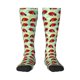thumbnail image 1 of Fotbe Red Ladybugs And Leaf Calcetas Divertidas Estampadas para Hombre y Mujer, Calcetas de Algodón hasta la Rodilla para Caminar, Correr, Enfermería y Embarazo, 1 of 6