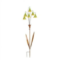 Continental Art Center Rustic Metal Flower Stake - Light Green