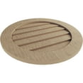 thumbnail image 5 of Ekena Millwork 15"W x 15"H Timberthane Rough Cedar Round Faux Wood Non-Functional Gable Vent, Primed Tan, 5 of 5