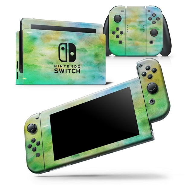 Blushed Green 32 Absorbed Watercolor Texture Skin Wrap Decal Compatible With The Nintendo Switch Joycons Only Walmart Com Walmart Com - roblox gas mask texture
