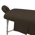 thumbnail image 6 of Flannel 100% Cotton Massage Table Sheets 3 Pieces Fitted Flat & Face Cover Set Chocolate Color, 6 of 15